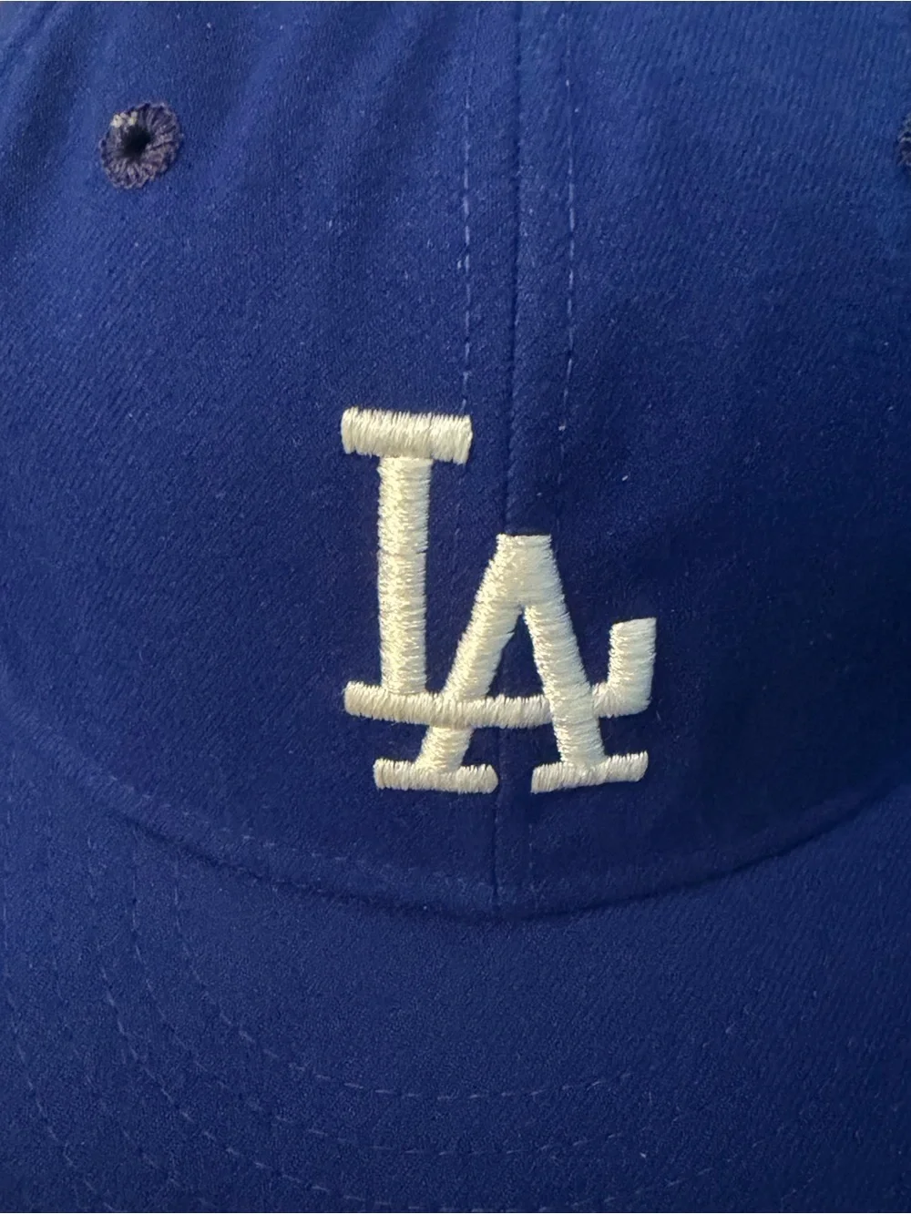 Vintage Los Angeles Dodgers New Era Pro Model Leather Dupont Visor Wool 7 3/8